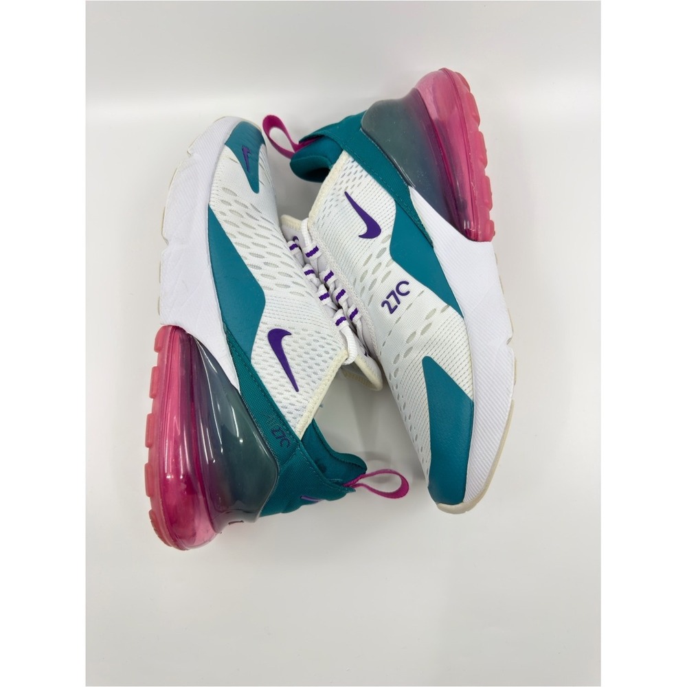 Nike Women's Air Max 270 SZ 6 Teal Purple Pink AH6789-108 - Picture 8 of 10